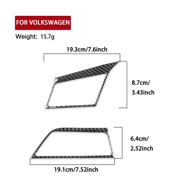 For Volkswagen Sagitar 2019-2023 2pcs /Set Left-hand Drive Left & Right Air Outlet Stickers(Red) - Car Interior Mouldings by buy2fix | Online Shopping UK | buy2fix