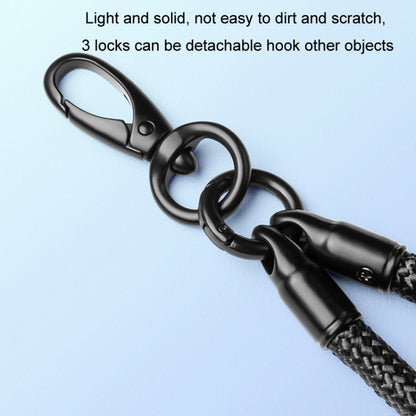 Nylon Braided Lanyard For Mobile Phone Multi-function Anti-lost Pad(Gray) - Lanyards & Wrist Straps by buy2fix | Online Shopping UK | buy2fix