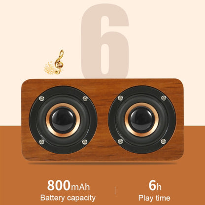 Wooden Retro 3D Stereo Audio Bluetooth Speaker Subwoofer Desktop Audio(Brown Wood Pattern) - Desktop Speaker by buy2fix | Online Shopping UK | buy2fix