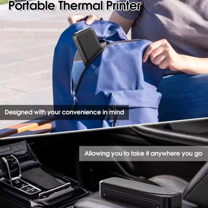 Phomemo M833  300dpi Wireless Bluetooth Thermal Printer Support Multi-Size Thermal Paper(Black) - Receipt Printers by Phomemo | Online Shopping UK | buy2fix