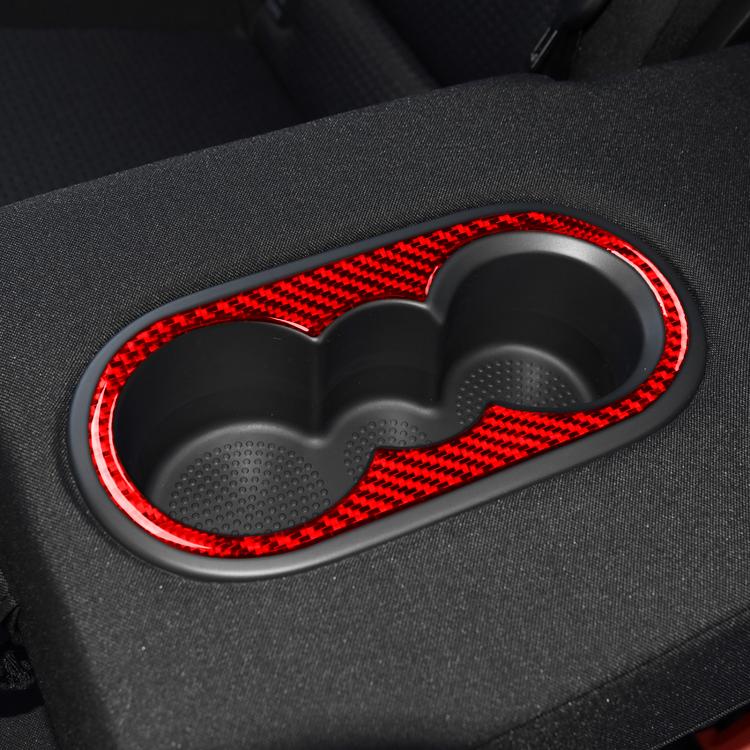 For Volkswagen Sagitar 2019-2023 Left-hand Drive Rear Drain Cup Panel Sticker(Black) - Car Interior Mouldings by buy2fix | Online Shopping UK | buy2fix