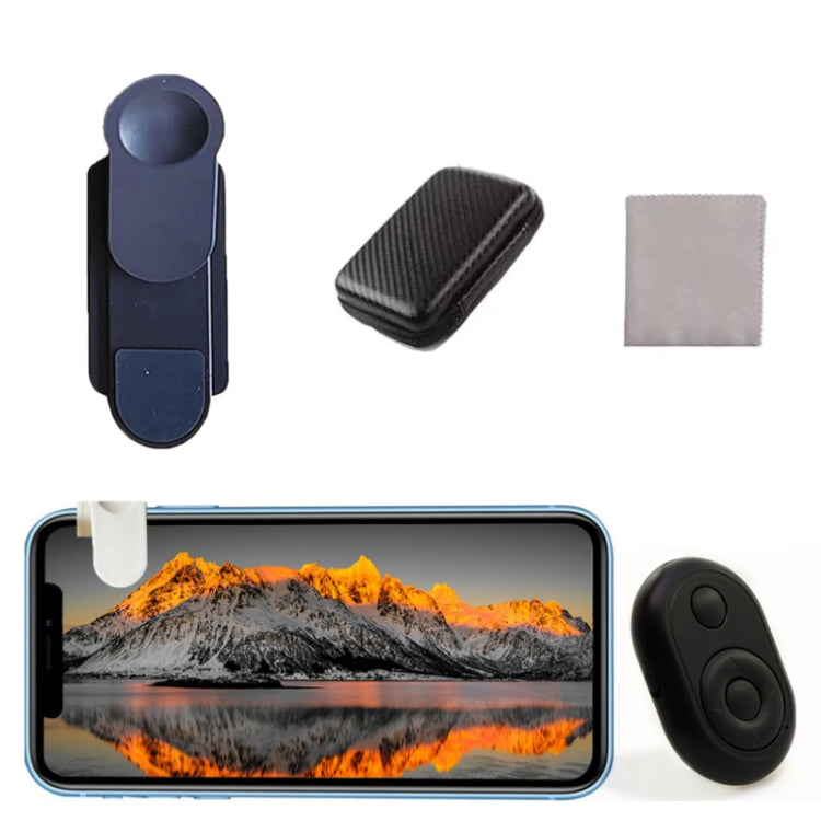 Smartphone Camera Mirror Reflection Clip Selfie Reflector Shooting Supplies, Spec: With Remote Control Black - Others Accessories by buy2fix | Online Shopping UK | buy2fix