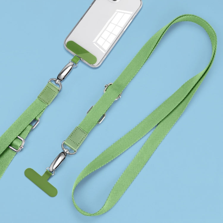 Mobile Phone Messenger Lanyard Adjustable Wide Hanging Neck Sling(Matcha Green) - Lanyards & Wrist Straps by buy2fix | Online Shopping UK | buy2fix