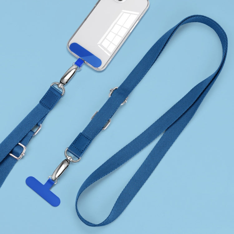 Mobile Phone Messenger Lanyard Adjustable Wide Hanging Neck Sling(Gem Blue) - Lanyards & Wrist Straps by buy2fix | Online Shopping UK | buy2fix