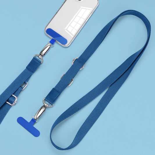 Mobile Phone Messenger Lanyard Adjustable Wide Hanging Neck Sling(Gem Blue) - Lanyards & Wrist Straps by buy2fix | Online Shopping UK | buy2fix