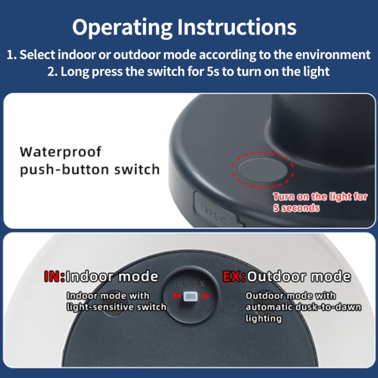 Outdoor Bar Dining Bar Atmosphere Solar Night Light Desktop Table Lamp by buy2fix