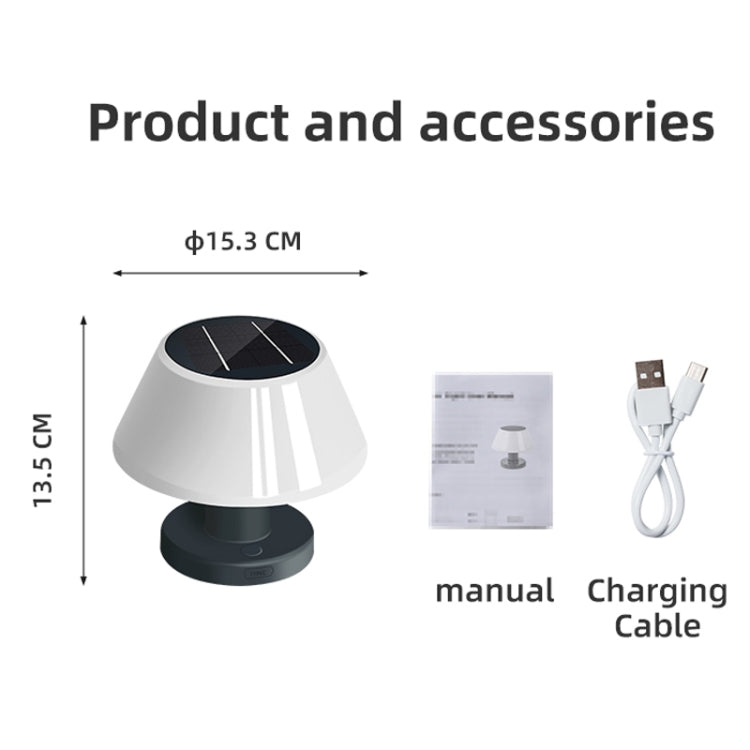 Outdoor Bar Dining Bar Atmosphere Solar Night Light Desktop Table Lamp by buy2fix