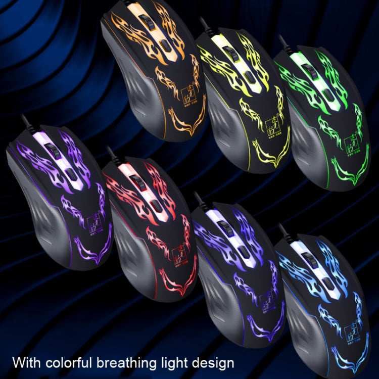 Chasing Leopard USB Illuminated Gaming Optical 1.3m Wired Mouse by Chasing Leopard