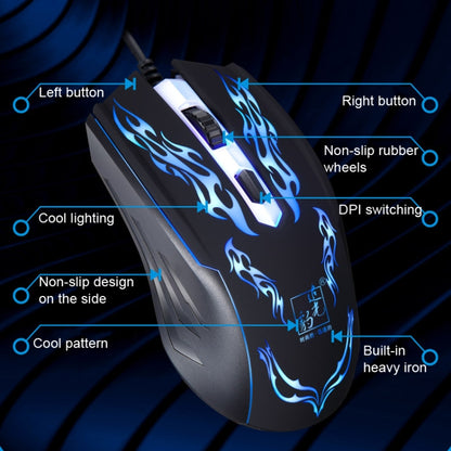 Chasing Leopard USB Illuminated Gaming Optical 1.3m Wired Mouse by Chasing Leopard