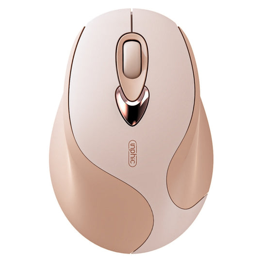 Inphic M8 Wireless Mouse Charging Quiet Office Home 2.4G USB Mouse(Milk Tea)