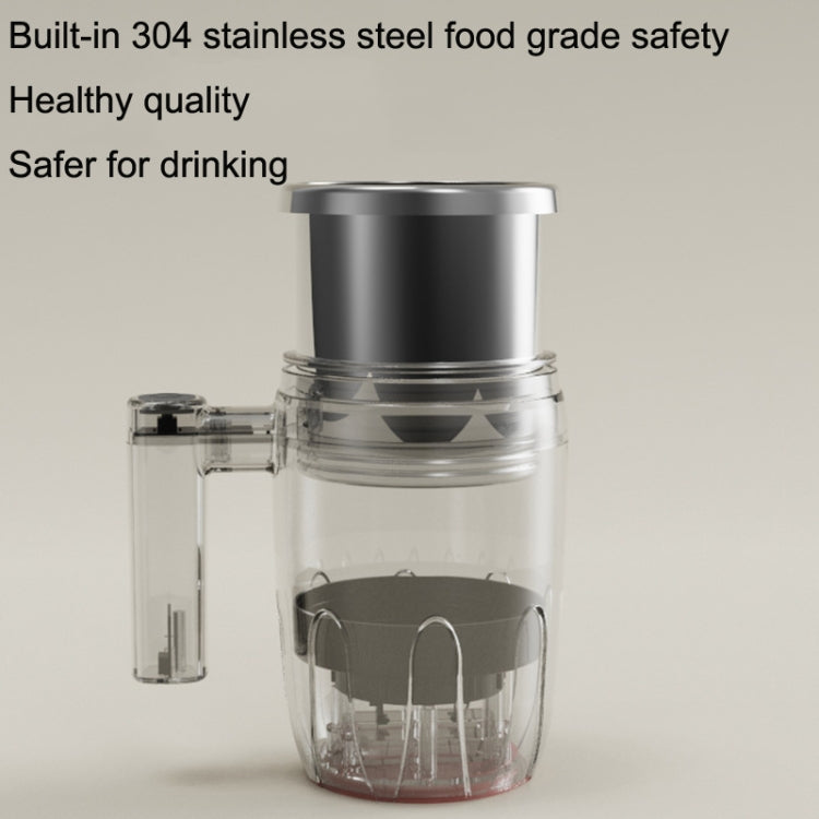 Automatic Stainless Steel Stirring Cup Portable Coffee Mug Magnetic Mug(White) - Coffee Machine & Accessories by buy2fix | Online Shopping UK | buy2fix