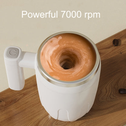 Automatic Stainless Steel Stirring Cup Portable Coffee Mug Magnetic Mug(White) - Coffee Machine & Accessories by buy2fix | Online Shopping UK | buy2fix