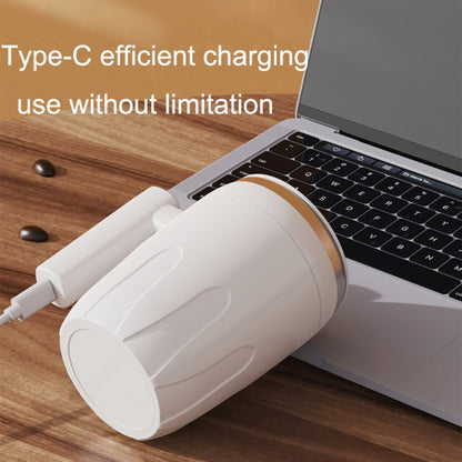 Automatic Stainless Steel Stirring Cup Portable Coffee Mug Magnetic Mug(White) - Coffee Machine & Accessories by buy2fix | Online Shopping UK | buy2fix