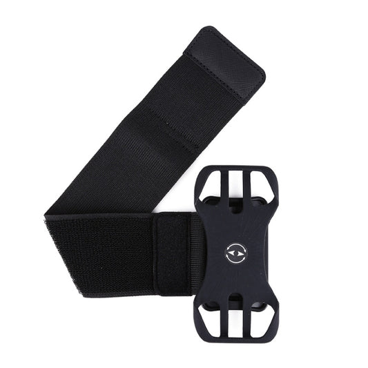 Four Claws Wide Removable Swivel Arm Wrist Strap Cell Phone Bag Sports Arm Bag For 4.5-7 inch Phone(Black) - Other by buy2fix | Online Shopping UK | buy2fix