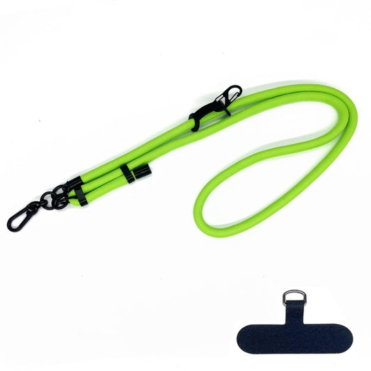 10mm Thick Rope Mobile Phone Anti-Lost Adjustable Lanyard Spacer(Fluorescence Green) - Lanyards & Wrist Straps by buy2fix | Online Shopping UK | buy2fix
