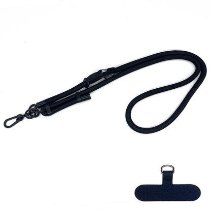 10mm Thick Rope Mobile Phone Anti-Lost Adjustable Lanyard Spacer(Classic Black) - Lanyards & Wrist Straps by buy2fix | Online Shopping UK | buy2fix
