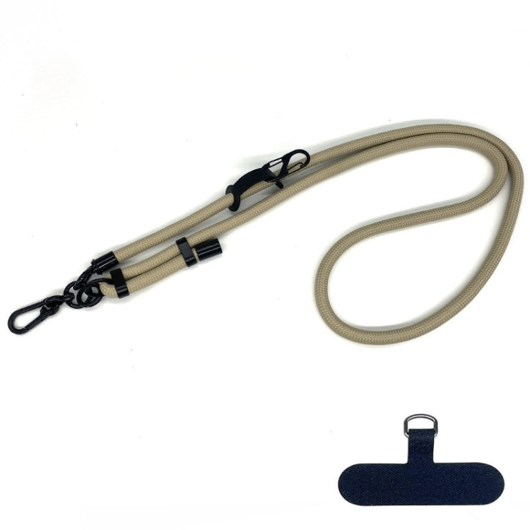 10mm Thick Rope Mobile Phone Anti-Lost Adjustable Lanyard Spacer(Camel Color) - Lanyards & Wrist Straps by buy2fix | Online Shopping UK | buy2fix