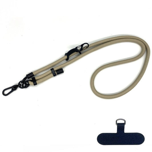 10mm Thick Rope Mobile Phone Anti-Lost Adjustable Lanyard Spacer(Camel Color) - Lanyards & Wrist Straps by buy2fix | Online Shopping UK | buy2fix
