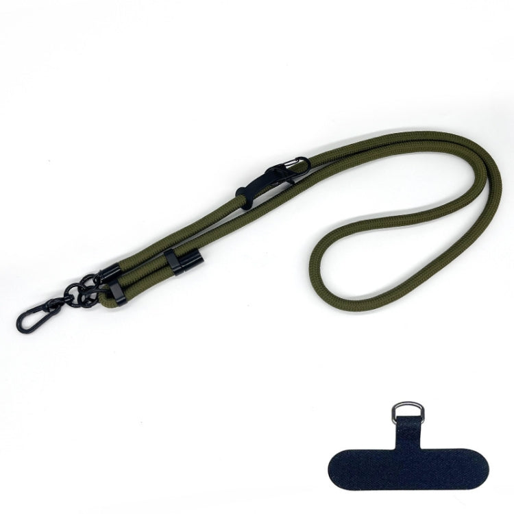 10mm Thick Rope Mobile Phone Anti-Lost Adjustable Lanyard Spacer(Army Green) - Lanyards & Wrist Straps by buy2fix | Online Shopping UK | buy2fix