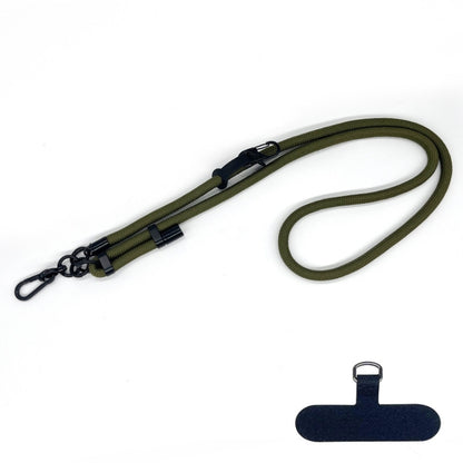 10mm Thick Rope Mobile Phone Anti-Lost Adjustable Lanyard Spacer(Army Green) - Lanyards & Wrist Straps by buy2fix | Online Shopping UK | buy2fix