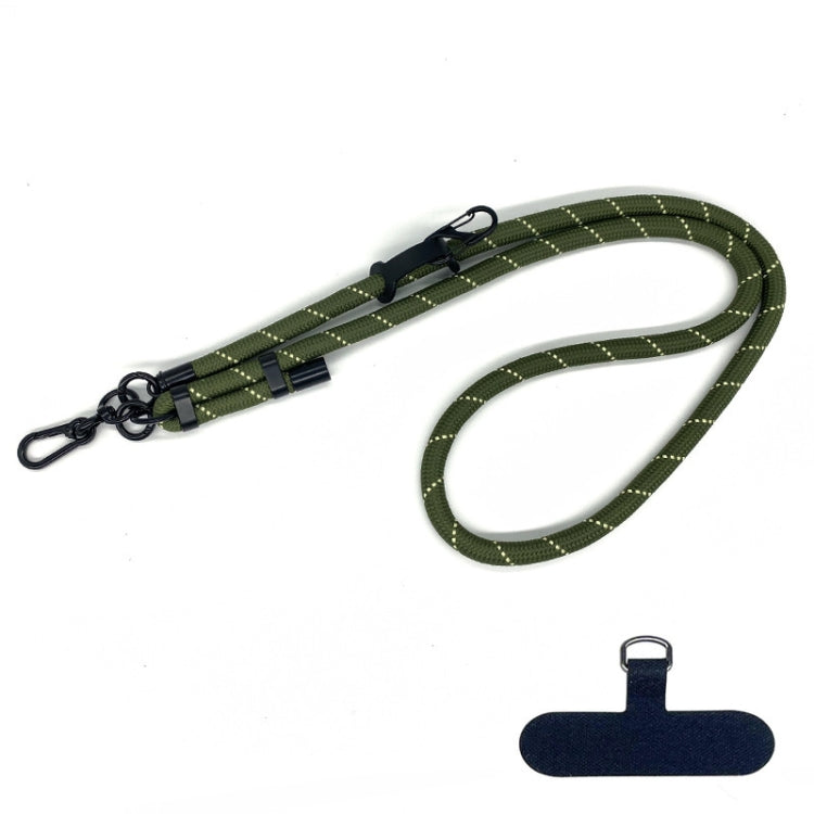 10mm Thick Rope Mobile Phone Anti-Lost Adjustable Lanyard Spacer(Grass Green Beige) - Lanyards & Wrist Straps by buy2fix | Online Shopping UK | buy2fix