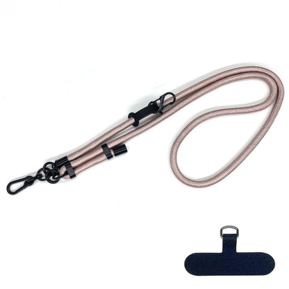 10mm Thick Rope Mobile Phone Anti-Lost Adjustable Lanyard Spacer(Rose Gold) - Lanyards & Wrist Straps by buy2fix | Online Shopping UK | buy2fix