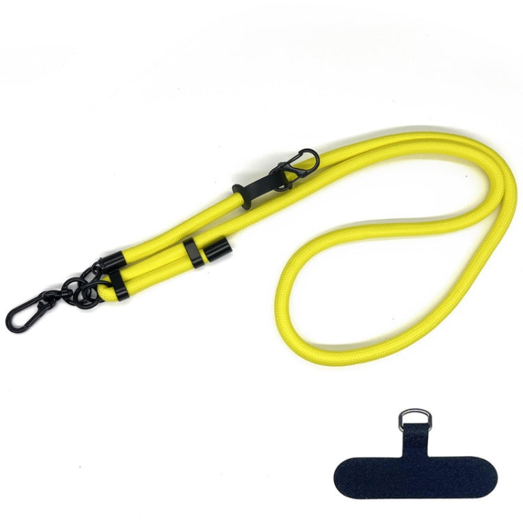10mm Thick Rope Mobile Phone Anti-Lost Adjustable Lanyard Spacer(Yellow) - Lanyards & Wrist Straps by buy2fix | Online Shopping UK | buy2fix