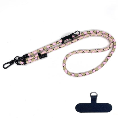 10mm Thick Rope Mobile Phone Anti-Lost Adjustable Lanyard Spacer(Apricot Coffee) - Lanyards & Wrist Straps by buy2fix | Online Shopping UK | buy2fix
