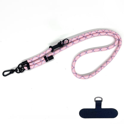 10mm Thick Rope Mobile Phone Anti-Lost Adjustable Lanyard Spacer(Pink Blue Rose Red) - Lanyards & Wrist Straps by buy2fix | Online Shopping UK | buy2fix