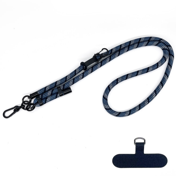 10mm Thick Rope Mobile Phone Anti-Lost Adjustable Lanyard Spacer(Gradient Blue) - Lanyards & Wrist Straps by buy2fix | Online Shopping UK | buy2fix