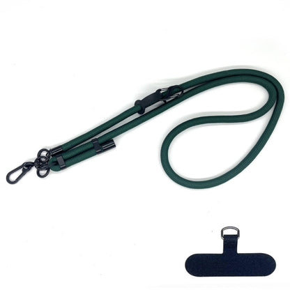 10mm Thick Rope Mobile Phone Anti-Lost Adjustable Lanyard Spacer(Dark Green) - Lanyards & Wrist Straps by buy2fix | Online Shopping UK | buy2fix