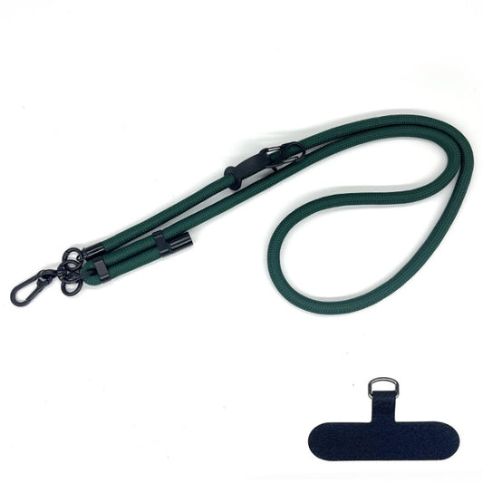 10mm Thick Rope Mobile Phone Anti-Lost Adjustable Lanyard Spacer(Dark Green) - Lanyards & Wrist Straps by buy2fix | Online Shopping UK | buy2fix