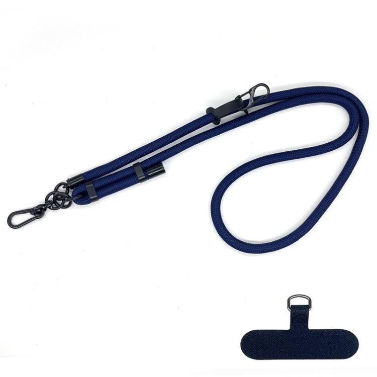 10mm Thick Rope Mobile Phone Anti-Lost Adjustable Lanyard Spacer(Navy) - Lanyards & Wrist Straps by buy2fix | Online Shopping UK | buy2fix