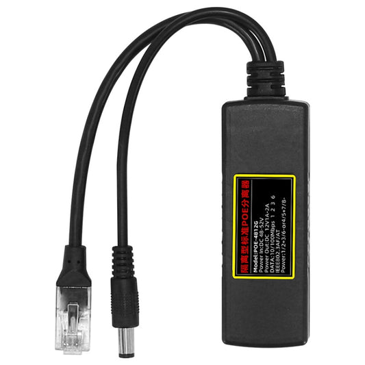 POE-4812G POE Splitter IEEE 802.3AF Standard 12V Output 48V Input for CCTV IP camera Security System by buy2fix