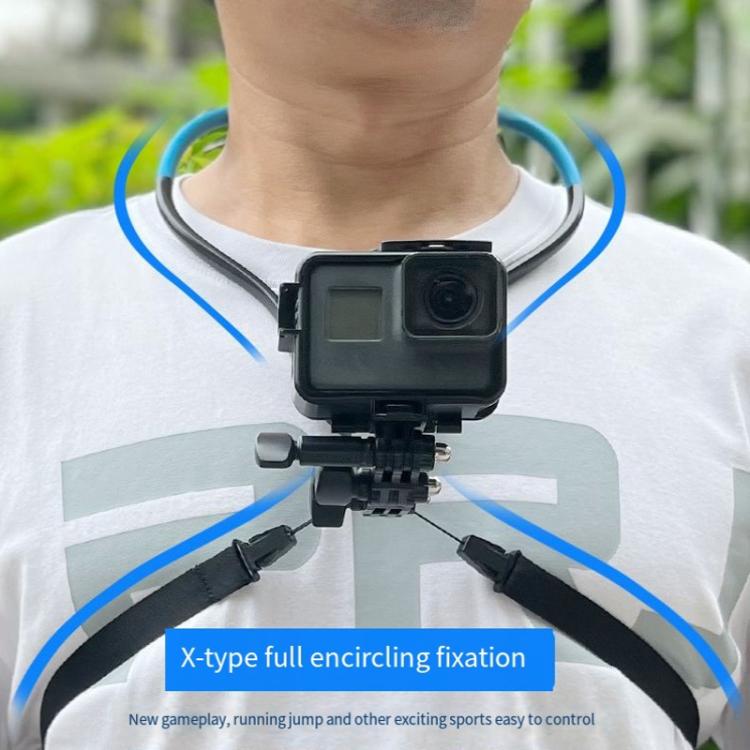 TUYU Camera Neck Holder Mobile Phone Chest Strap Mount For Video Shooting//POV, Spec: Vertical Shooting (Blue) by buy2fix