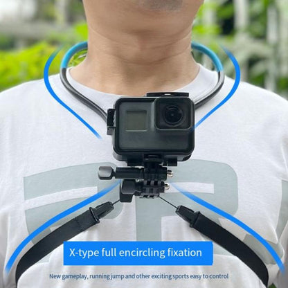 TUYU Camera Neck Holder Mobile Phone Chest Strap Mount For Video Shooting//POV, Spec: With Phone Clip (Black) by buy2fix