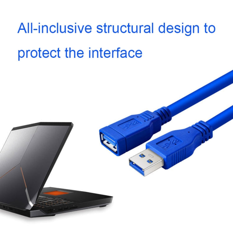 USB 3.0 Male To Female Computer Mouse Keyboard USB Extension Cable, Size: 3m(Blue) by buy2fix