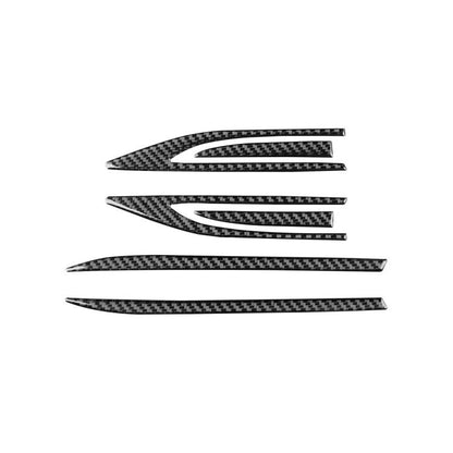 For Volkswagen Sagitar 2019-2023 6pcs /Set Left-hand Drive Fender Sticker(Black) - Car Interior Mouldings by buy2fix | Online Shopping UK | buy2fix