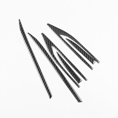 For Volkswagen Sagitar 2019-2023 6pcs /Set Left-hand Drive Fender Sticker(Red) - Car Interior Mouldings by buy2fix | Online Shopping UK | buy2fix