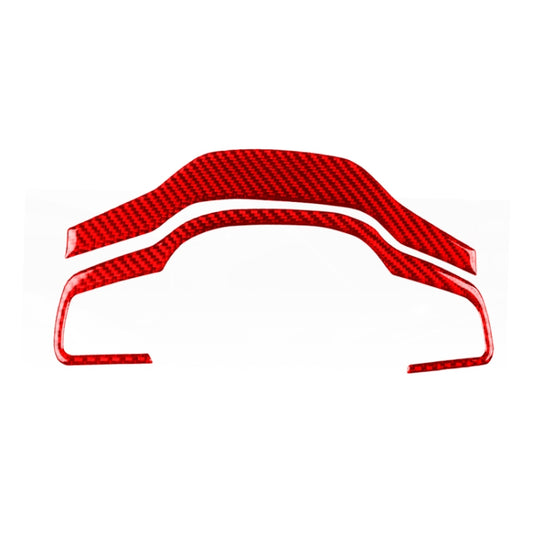 For Jaguar F-TYPE 2013+ Left And Right Drive Universal Steering Wheel Cover Sticker(Red) by buy2fix