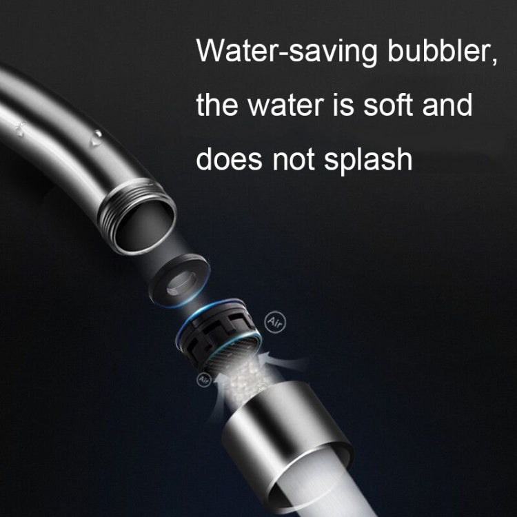 304 Stainless Steel Kitchen Rotatable Sink Faucet(60cm Pipe+Single Cold Curve) by buy2fix