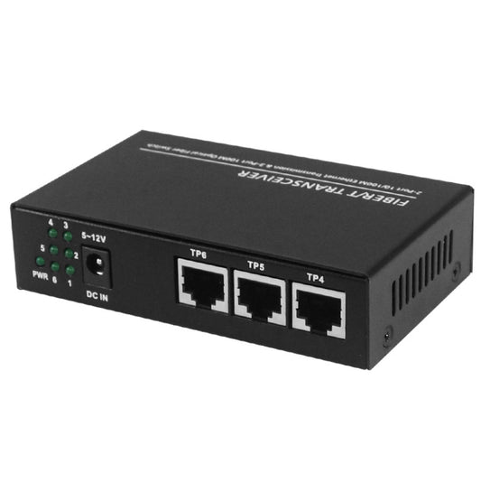 3 Fiber Port & 3 LAN Port 10/100Mbps Ethernet Switch Fiber Optic Switch by buy2fix