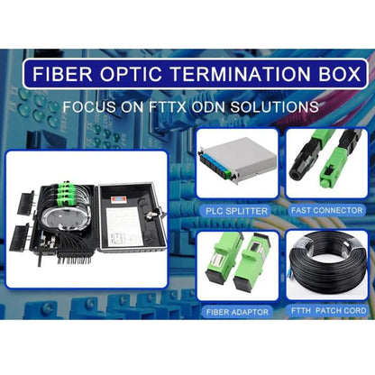 FTTH Distribution Box with 16 PLC Splitter Can Hold Up to 16 Subscribers Drop Cable by buy2fix