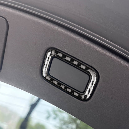 For Jaguar F-TYPE 2013+ Left And Right Drive Universal Trunk Button Sticker(Black) by buy2fix