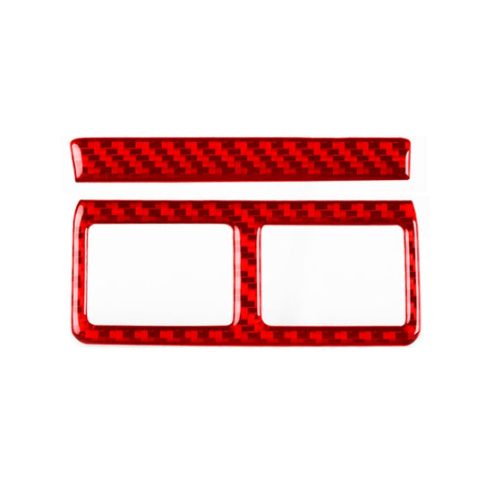 For Jaguar F-TYPE 2013+ Left And Right Drive Universal Headlight Switch Decorative Sticker(Red) by buy2fix