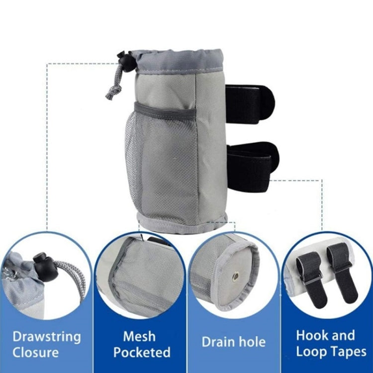 Bicycle Water Cup Holder Stroller Hanging Bottle Bag(Grey) by buy2fix