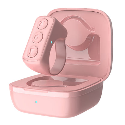 Mobile Phone Bluetooth Fingertip Remote Control Ring With Charging Compartment(Cherry Pink) - Phone Remote Control by buy2fix | Online Shopping UK | buy2fix
