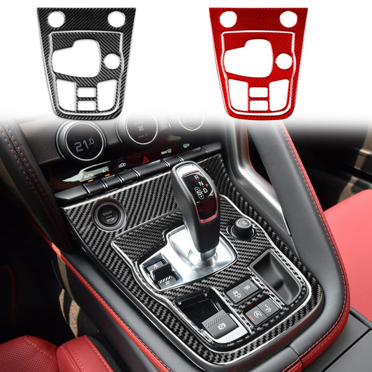 For Jaguar F-TYPE 2013+ 2pcs/ Set Panel Gear Position Decorative Sticker, Size: Left-hand Drive(Black) by buy2fix