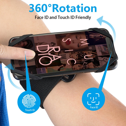 2 In 1 Four Paws Removable Swivel Arm Wrist Strap  For 4.5-6.5 Inch Phones(Black) - Other by buy2fix | Online Shopping UK | buy2fix