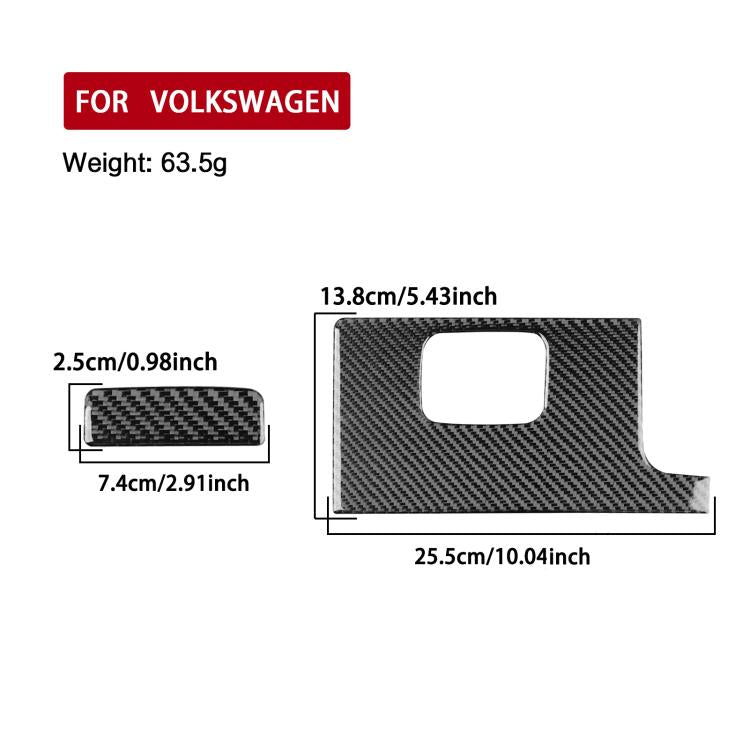 For Volkswagen Sagitar 2019-2023 2pcs /Set Left-Hand Drive Main Driver Storage Panel Sticker(Red) - Car Interior Mouldings by buy2fix | Online Shopping UK | buy2fix